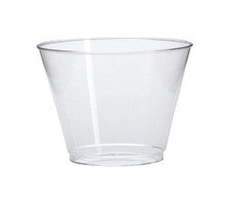 9 oz. Clear PET Plastic Squat Cold Cup