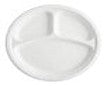 10" 3 Compartment compostable Plates