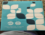 Facial Tissues, Square Box (cube)