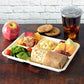 10" x 8" Compostable 5 Compartment Trays | White | School Lunch Tray | Case of 400